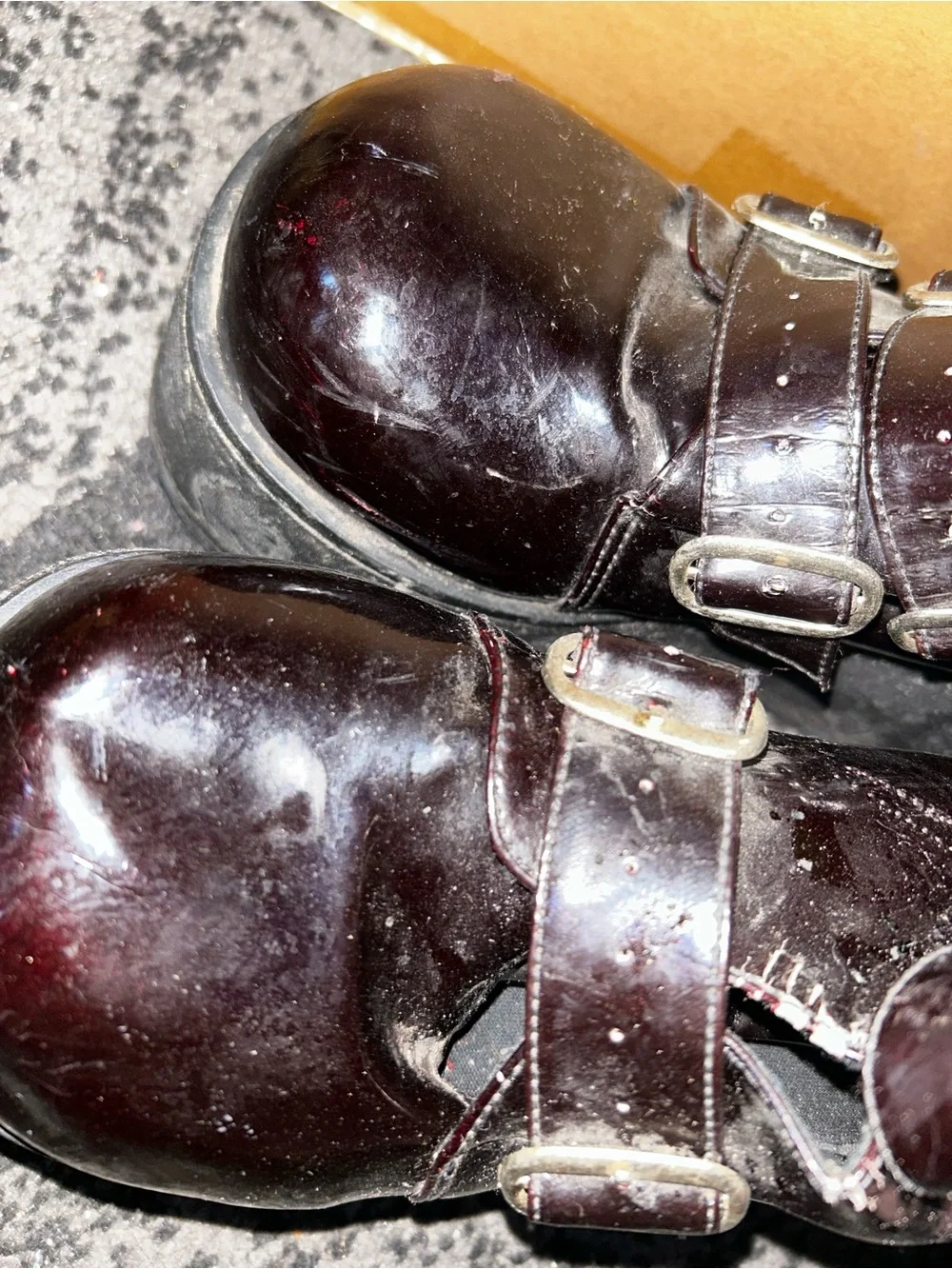 Vintage Demonia Concord 108 platform Black cherry boots club kid scenester